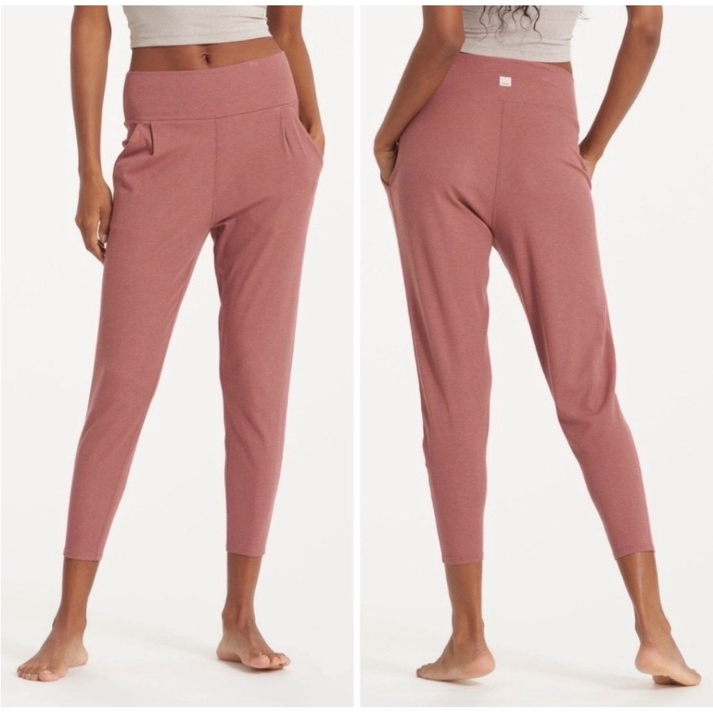 Vuori The Pose At Ease Pants Jogger Mauve Rust Athleisure Yoga Loungewear XL